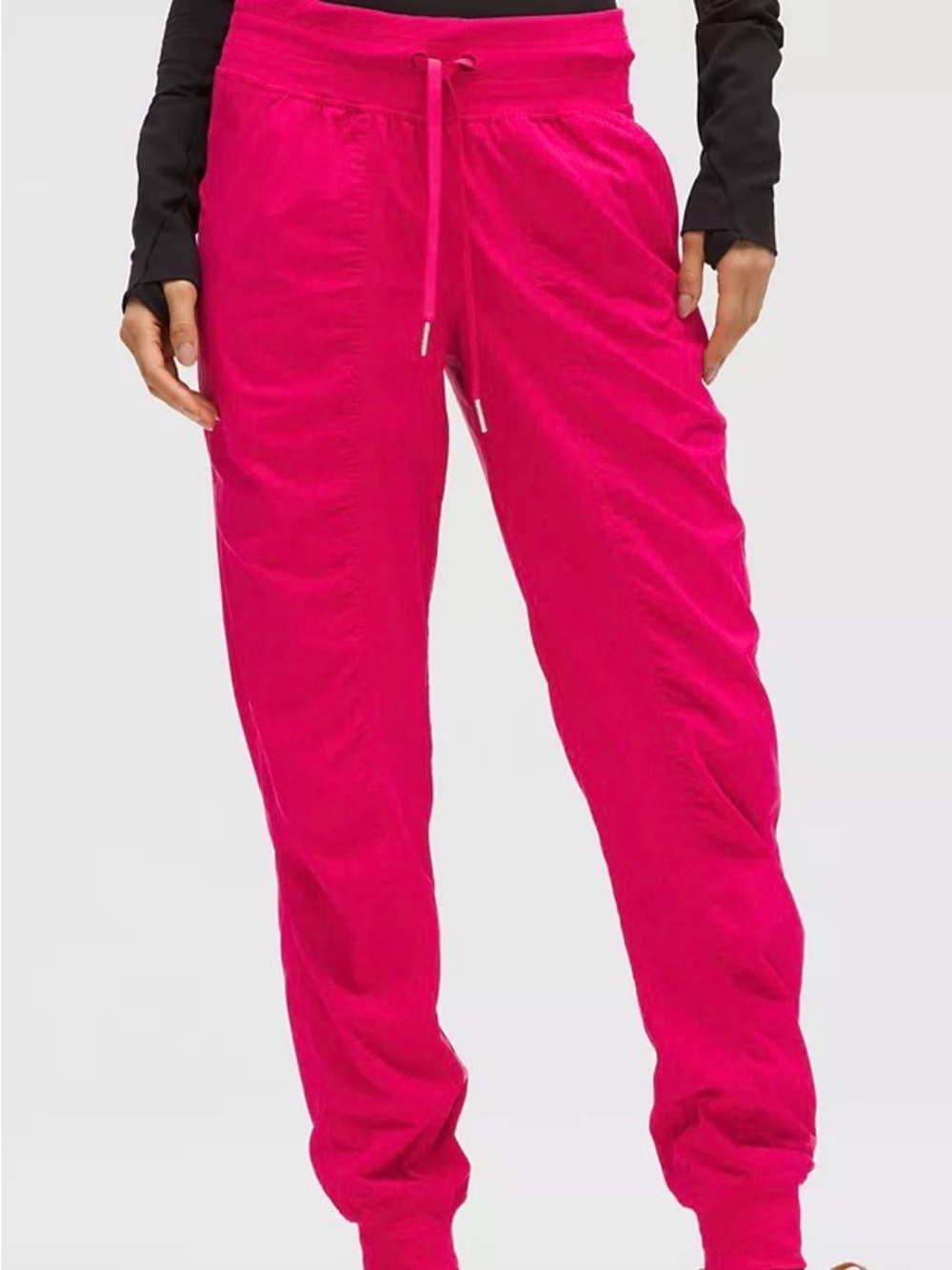 lululemon athletica Bright Pink Drawstring Joggers